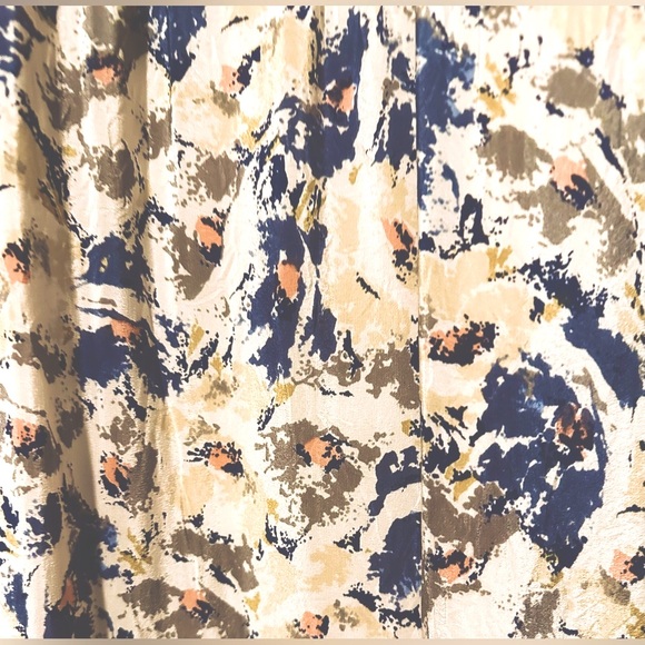 Anthropologie | Sleeveless Moulinette Soeurs Hydrangea Petals Silk Maxi Dress - Picture 9 of 12